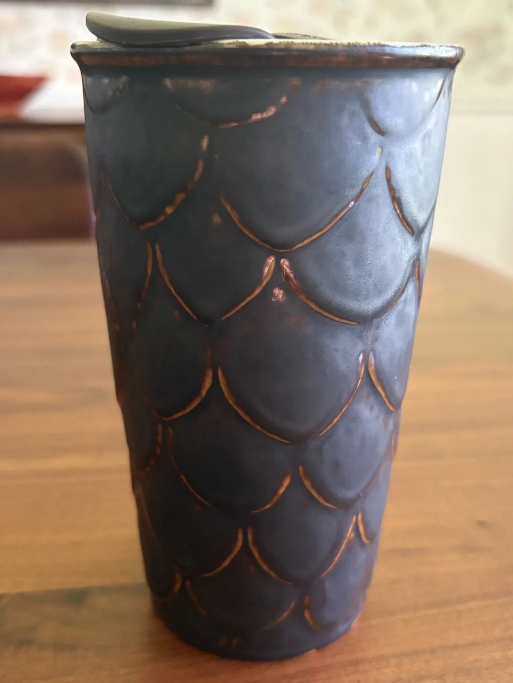 Starbucks 2016 Anniversary Mug Siren Mermaid Bronze Scales Travel Tumbler 10oz